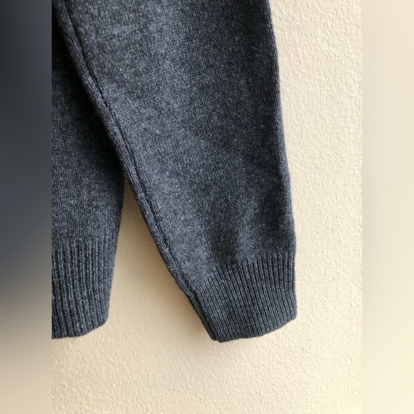 J.Crew Men’s Gray 100% Lambs Wool Long Sleeve Sweater Size Small - Picture 5 of 9